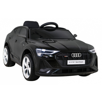 Audi E-Tron Sportback dla dzieci Czarny + Pilot + Napęd 4x4 + Wolny Start + Radio MP3 + LED