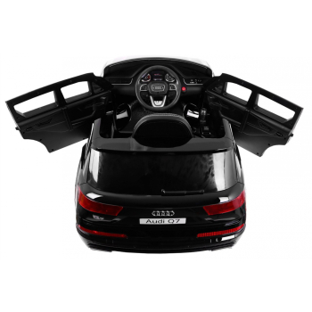 Audi Q7 Lift na akumulator dla dzieci Lakier Czarny + Pilot + Wolny Start + EVA + MP3 LED