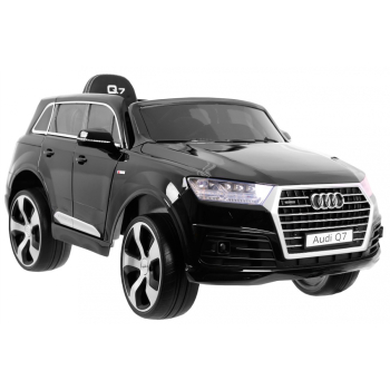 Audi Q7 Lift na akumulator dla dzieci Lakier Czarny + Pilot + Wolny Start + EVA + MP3 LED