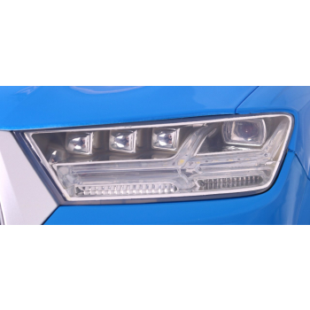Audi Q7 Lift na akumulator dla dzieci Lakier Niebieski + Pilot + Wolny Start + EVA + MP3 LED