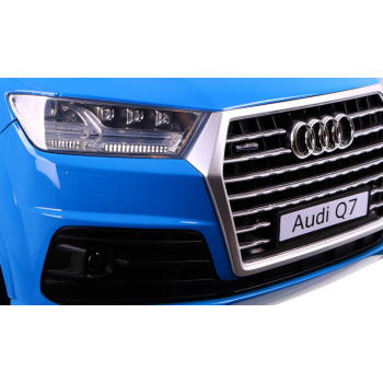 Audi Q7 Lift na akumulator dla dzieci Lakier Niebieski + Pilot + Wolny Start + EVA + MP3 LED
