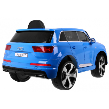 Audi Q7 Lift na akumulator dla dzieci Lakier Niebieski + Pilot + Wolny Start + EVA + MP3 LED