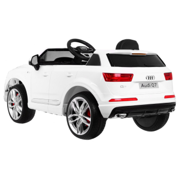 Audi Q7 Quattro S-Line SUV na akumulator Biały + Pilot + Radio MP3 LED