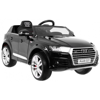 Audi Q7 Quattro S-Line na akumulator Czarny + Pilot + Wolny Start + EVA + Radio MP3 LED