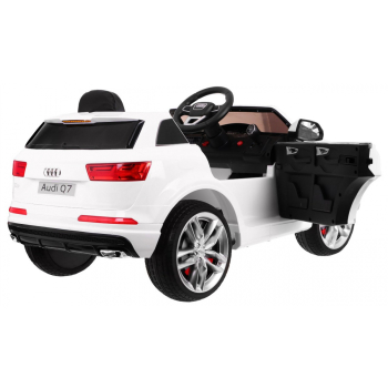 Audi Q7 Quattro S-Line na akumulator Lakier Biały + Pilot + Wolny Start + EVA + Radio MP3