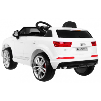 Audi Q7 Quattro S-Line na akumulator Lakier Biały + Pilot + Wolny Start + EVA + Radio MP3