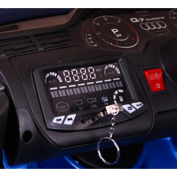 Audi Q7 Quattro S-Line na akumulator Niebieski + Pilot  + Radio MP3 LED
