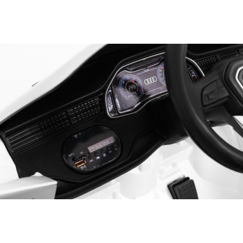 Audi Q8 Lift na akumulator dla dzieci Biały + Pilot + EVA + Wolny Start + MP3 USB + LED