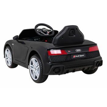 Audi R8 LIFT Samochodzik na akumulator Czarny + Pilot + Koła EVA + MP3 + LED