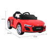 Audi R8 LIFT Samochodzik na akumulator Czerwony