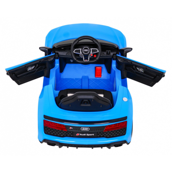 Audi R8 LIFT Samochodzik na akumulator Niebieski + Pilot + Koła EVA + MP3 + LED