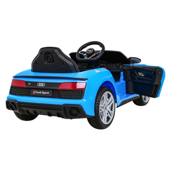 Audi R8 LIFT Samochodzik na akumulator Niebieski + Pilot + Koła EVA + MP3 + LED