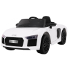 Audi R8 Spyder na akumulator Biały + Pilot