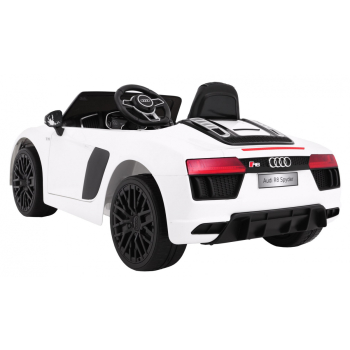 Audi R8 Spyder na akumulator Biały + Pilot