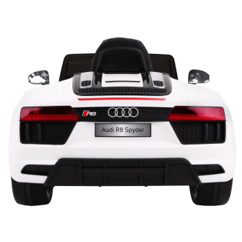 Audi R8 Spyder na akumulator Biały + Pilot