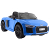 Audi R8 Spyder na akumulator Lakier Niebieski + Pilot