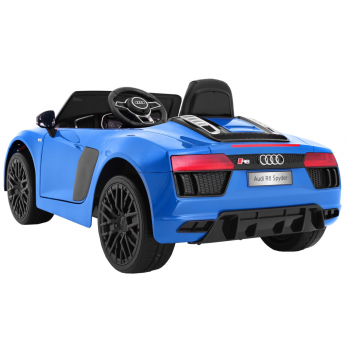 Audi R8 Spyder na akumulator Lakier Niebieski + Pilot
