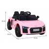 Audi R8 na akumulator dla dzieci Różowy + Pilot + EVA + Wolny Start + MP3 LED