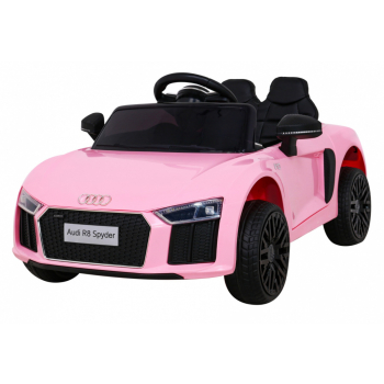 Audi R8 na akumulator dla dzieci Różowy + Pilot + EVA + Wolny Start + MP3 LED