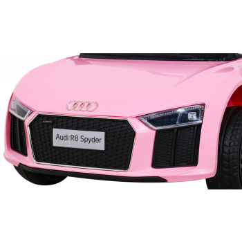Audi R8 na akumulator dla dzieci Różowy + Pilot + EVA + Wolny Start + MP3 LED