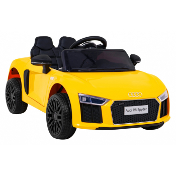 Audi R8 na akumulator dla dzieci Żółty + Pilot