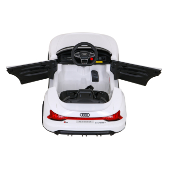 Audi RS E-Tron GT na akumulator Biały + Pilot + Napęd 4x4 + Radio MP3 + LED + EVA