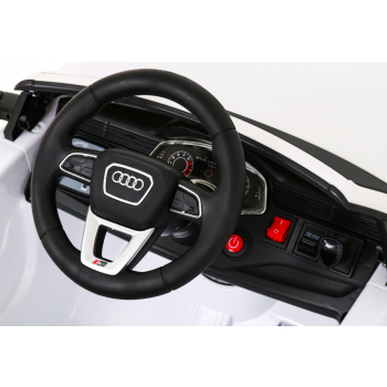 Audi RS Q8 Autko na akumulator Biały + Pilot + Wolny Start + EVA + LED + MP3 USB