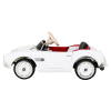 Autko BMW 507 Retro elektryczne dla dzieci Biały roadster