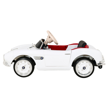 Autko BMW 507 Retro elektryczne dla dzieci Biały roadster