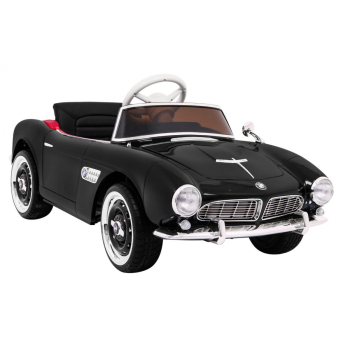 Autko BMW 507 Retro elektryczne dla dzieci Czarny Roadster