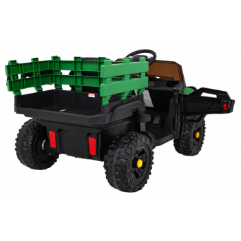 Autko Farmer Pick-up dla dzieci Zielony + Pilot + Bagażnik + Łopatka + EVA + MP3 LED