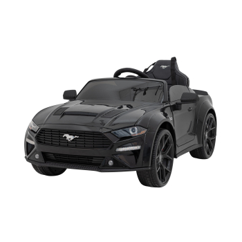 Autko Ford Mustang GT na akumulator dla dzieci Czarny + Regulacja siedzenia + Audio LED + EVA + Wolny Start