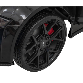 Autko Ford Mustang GT na akumulator dla dzieci Czarny + Regulacja siedzenia + Audio LED + EVA + Wolny Start