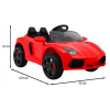 Autko Future na akumulator dla dzieci Czerwony + Pilot + Wolny Start + MP3 USB + LED