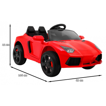 Autko Future na akumulator dla dzieci Czerwony + Pilot + Wolny Start + MP3 USB + LED