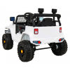 Autko Jeep Dark Night na akumulator dla dzieci Biały + Wolny Start + EVA + Audio LED