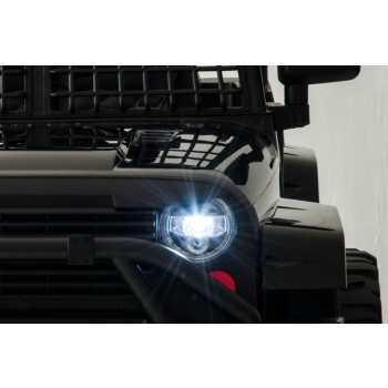 Autko Jeep Dark Night na akumulator dla dzieci Czarny + Wolny Start + EVA + Audio LED