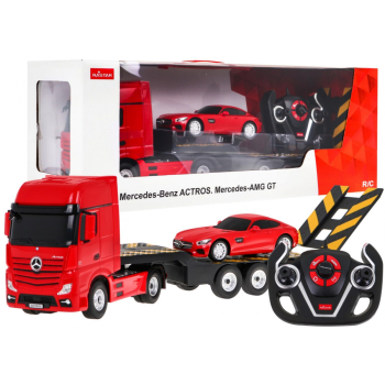 Autko R/C Mercedes Benz Actros z Naczepą 1:26 Mercedes Benz