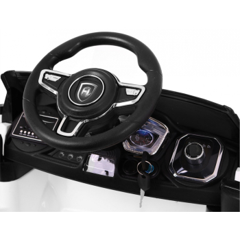 Autko Rapid Racer elektryczne dla dzieci, Biały SUV + Pilot