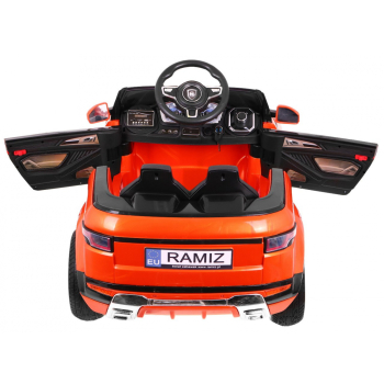 Autko Rapid Racer elektryczne dla dzieci, Pomarańczowy SUV + Pilot