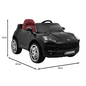 Autko Turbo-S na akumulator dla dzieci Czarny + Pilot