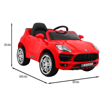 Autko Turbo-S na akumulator dla dzieci Czerwony Suv + Pilot