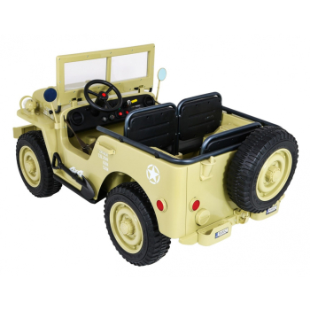 Autko Wojskowe Retro Strong dla 3 dzieci Matcha