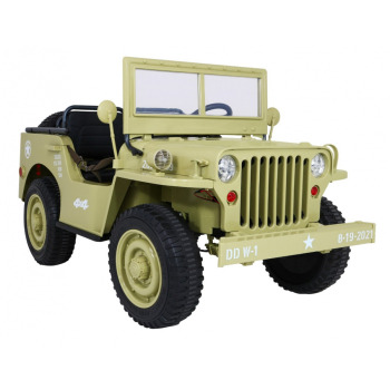 Autko Wojskowe Retro Strong dla 3 dzieci Matcha