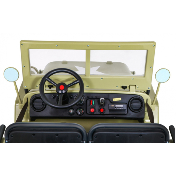Autko Wojskowe Retro Strong dla 3 dzieci Matcha