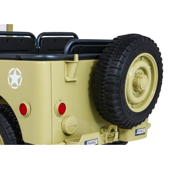 Autko Wojskowe Retro Strong dla 3 dzieci Matcha