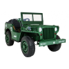 Autko Wojskowe Retro Strong dla 3 dzieci Zielony + Napęd 4x4 + Schowki + EVA + Wolny Start + MP3 LED