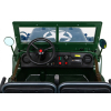 Autko Wojskowe Retro dla 3 dzieci Zielony Jeep Willys