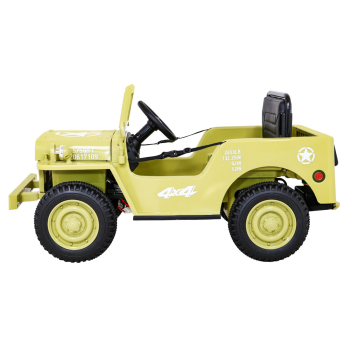 Autko Wojskowe Retro dla dzieci Beżowy + Napęd 4x4
