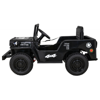 Autko Wojskowe Retro dla dzieci Czarny + Napęd 4x4